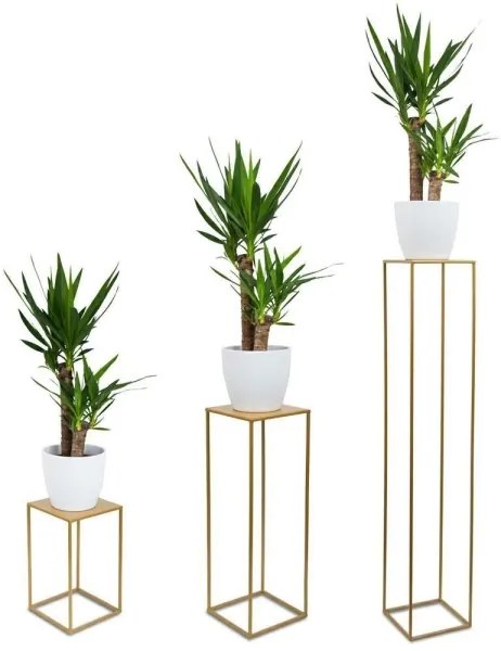 Virágállvány 40x24 cm arany színben