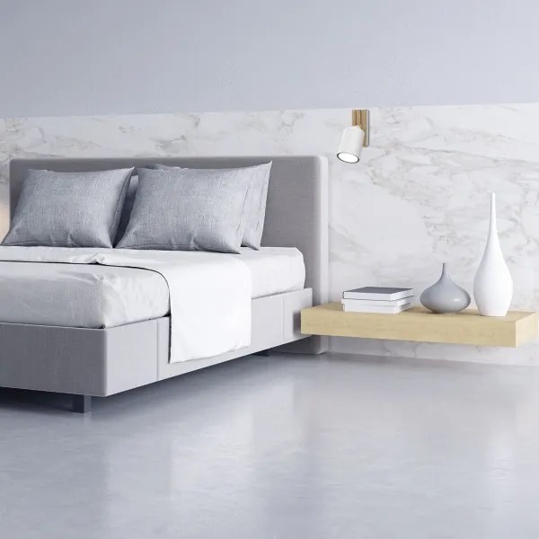 Fali spotlámpa TERRA 1xGU10/8W/230V fehér/tölgy