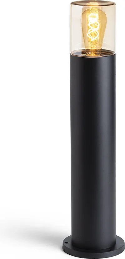 RENDL R14497 QUINN Modern Kültéri Állólámpa Borostyánsárga Üveg IP44