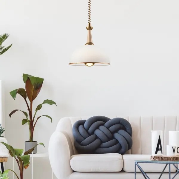 Lehúzható CHIARA csillár 1xE27/60W/230V bézs/cseresznye