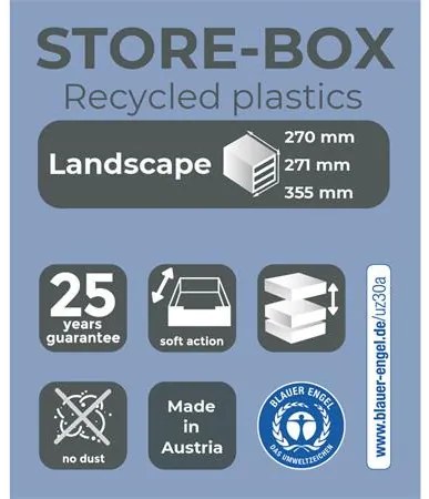 Irattároló, műanyag, 6 fiókos, EXACOMPTA Store-Box Maxi Iderama® (EX306798D)