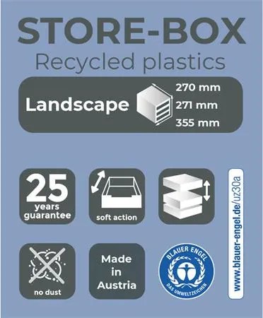 Irattároló, műanyag, 6 fiókos, EXACOMPTA Store-Box Maxi Iderama® (EX306798D)