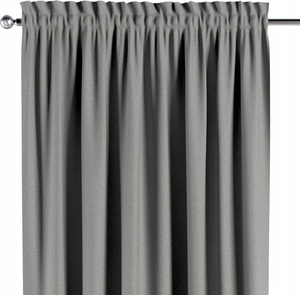 Csatornafüggöny frufruval 1 db 130x260cm szürke