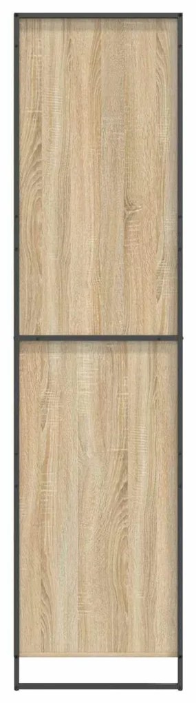 Szekrény tárolóval 2 pcs Sonoma 50 x 50 x 200 cm Faanyag