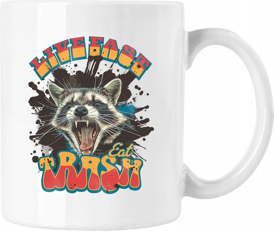 Bögre mosómedve kedves vicces panda 2 fehér 330ml