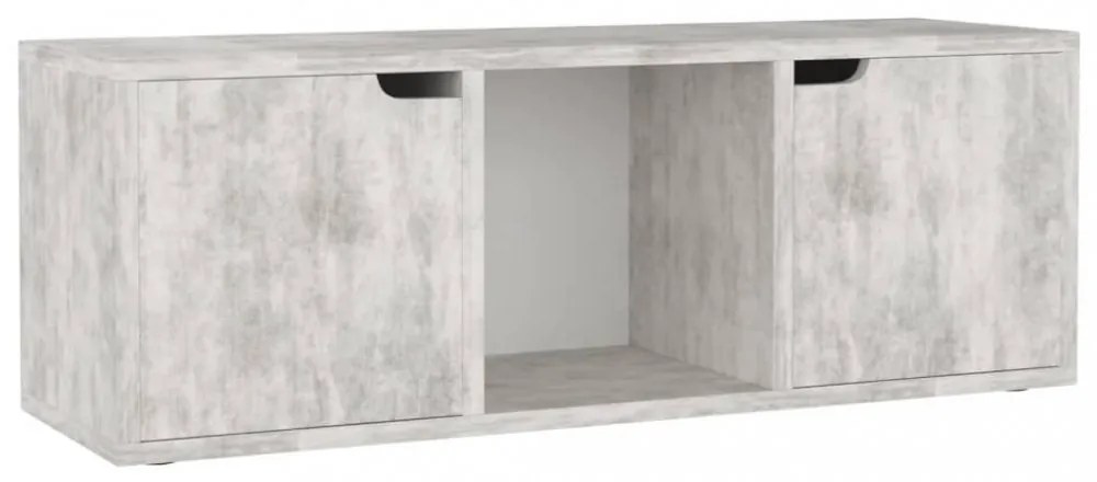 betonszürke szerelt fa TV-szekrény 88,5 x 27,5 x 30,5 cm