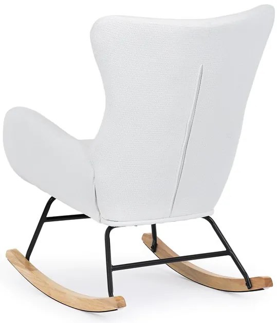 Fehér Szövet Hintaszék. AK-376 WT2