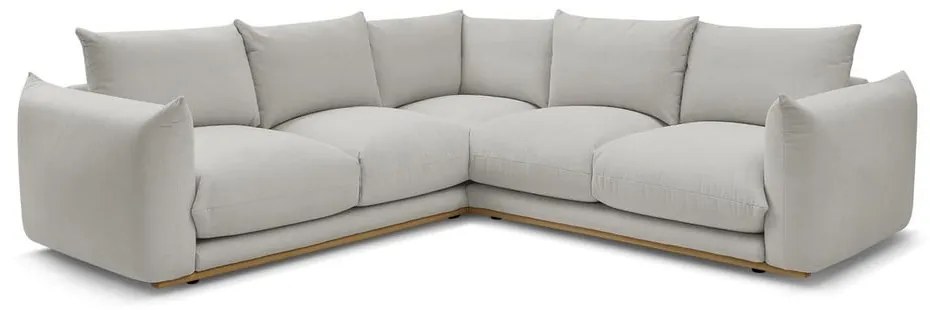 Világosszürke sarokkanapé Ernest – Bobochic Paris