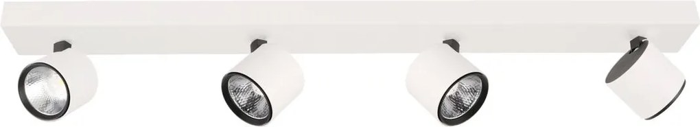 Italux modern LED spot lámpa boniva fehér fekete itxspl-2854-4b-wh
