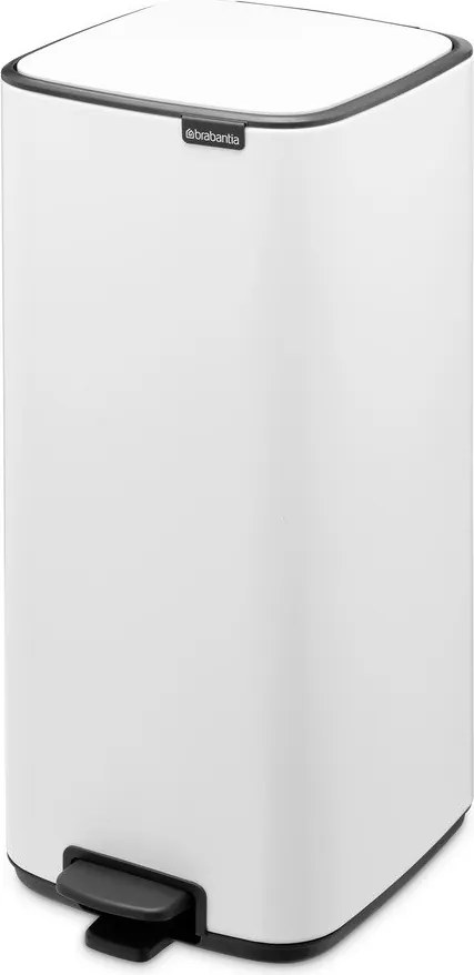 Fehér acél pedálos szemetes 30 l Bo – Brabantia