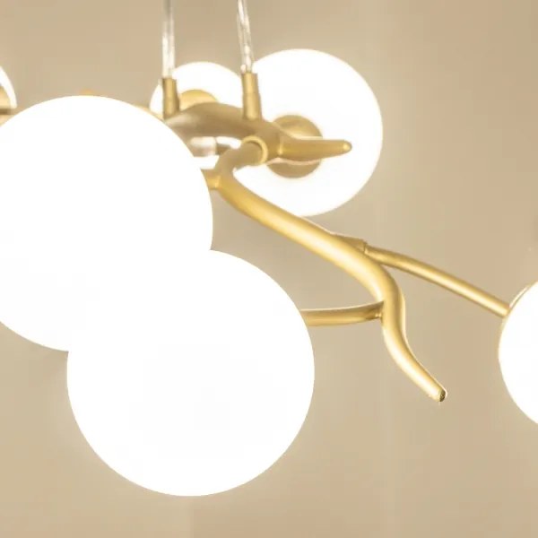 Brilagi - LED Csillár zsinóron MISTEL 6xG9/3W/230V arany/fehér