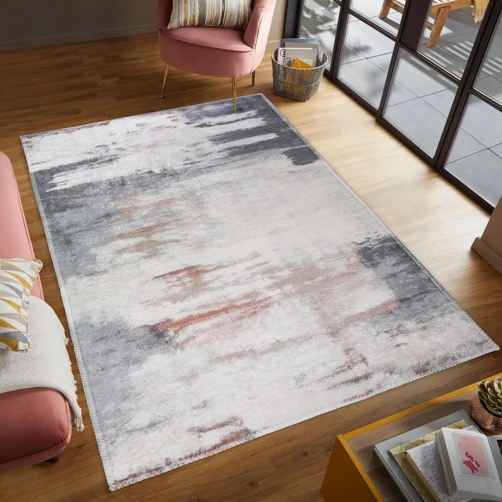Szürke-elefántcsont színű mosható szőnyeg 160x230 cm Abstract Colors – Vitaus