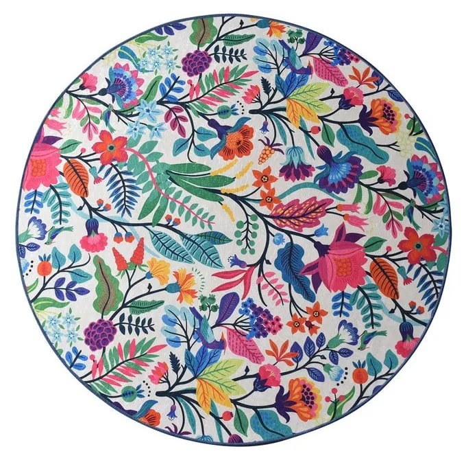Wild Garden Circle fürdőszobai kilépő, ø 100 cm - Foutastic
