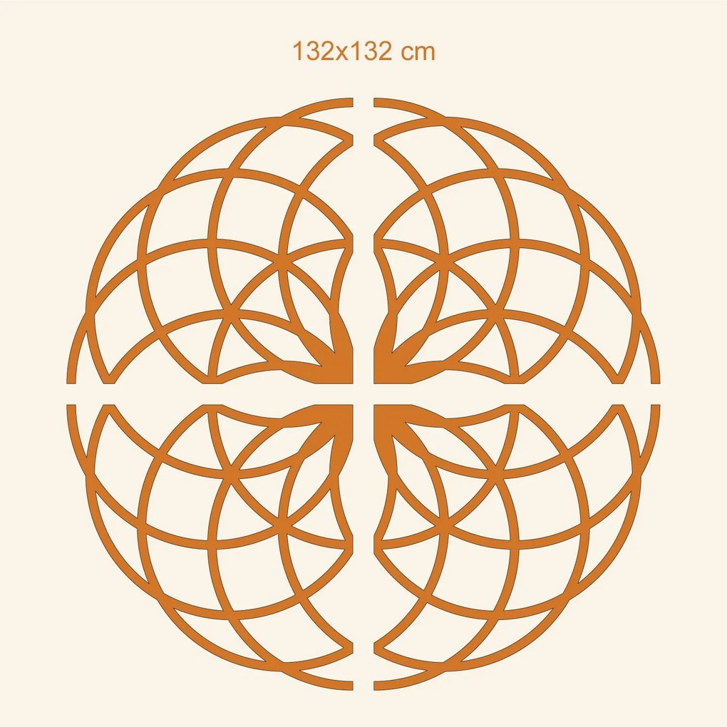 DUBLEZ | Szakrális geometria - Jóga mandala | Fali kép