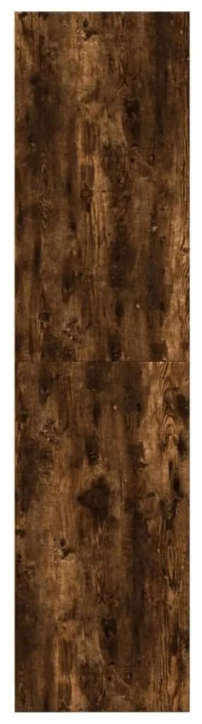 füstös tölgy színű szerelt fa ruhásszekrény 80 x 50 x 200 cm