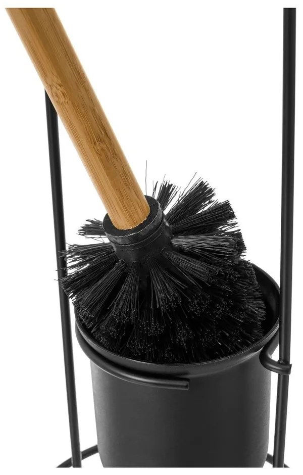 Fekete fém WC-kefe Simply – Casa Selección