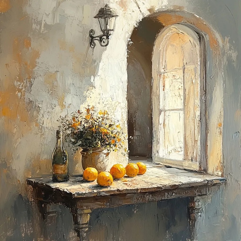 Canvas Vászonkép Építészet Dél Ablak Bor Narancs 40x40