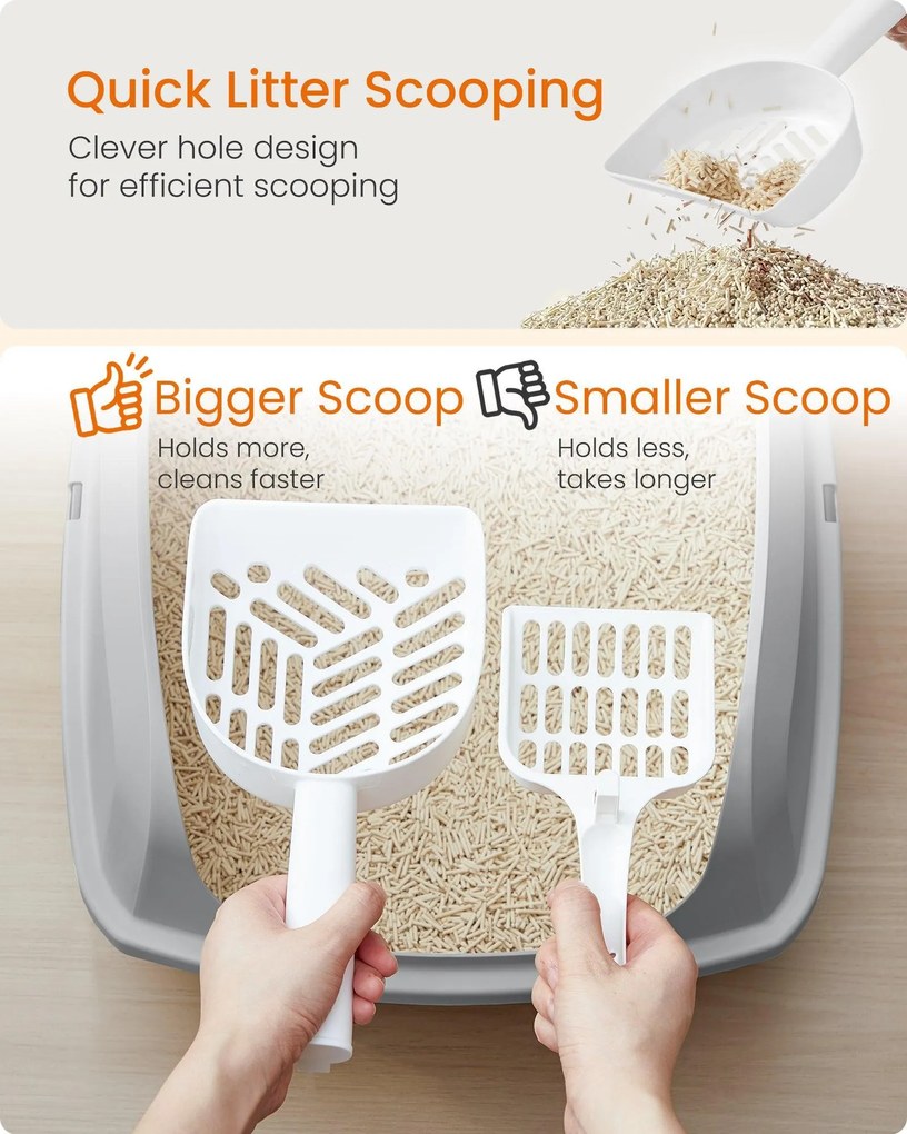 XL magas peremű macskaalmotartó tálca kiscicák és nagy macskák számára