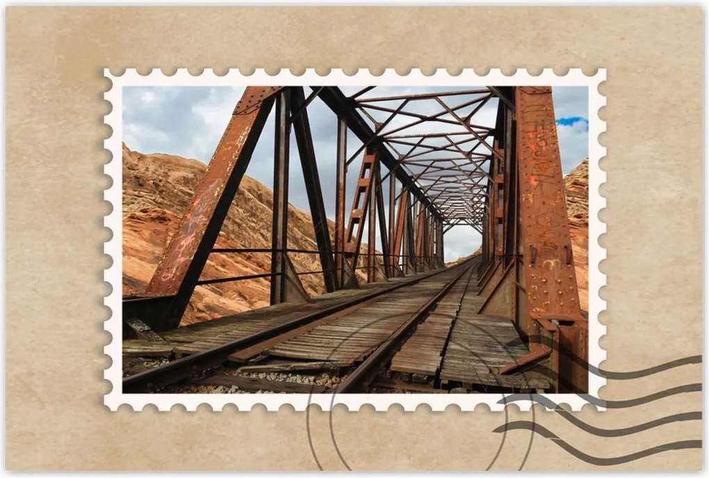 Poszterek 90x60 Vasúti híd Vasút