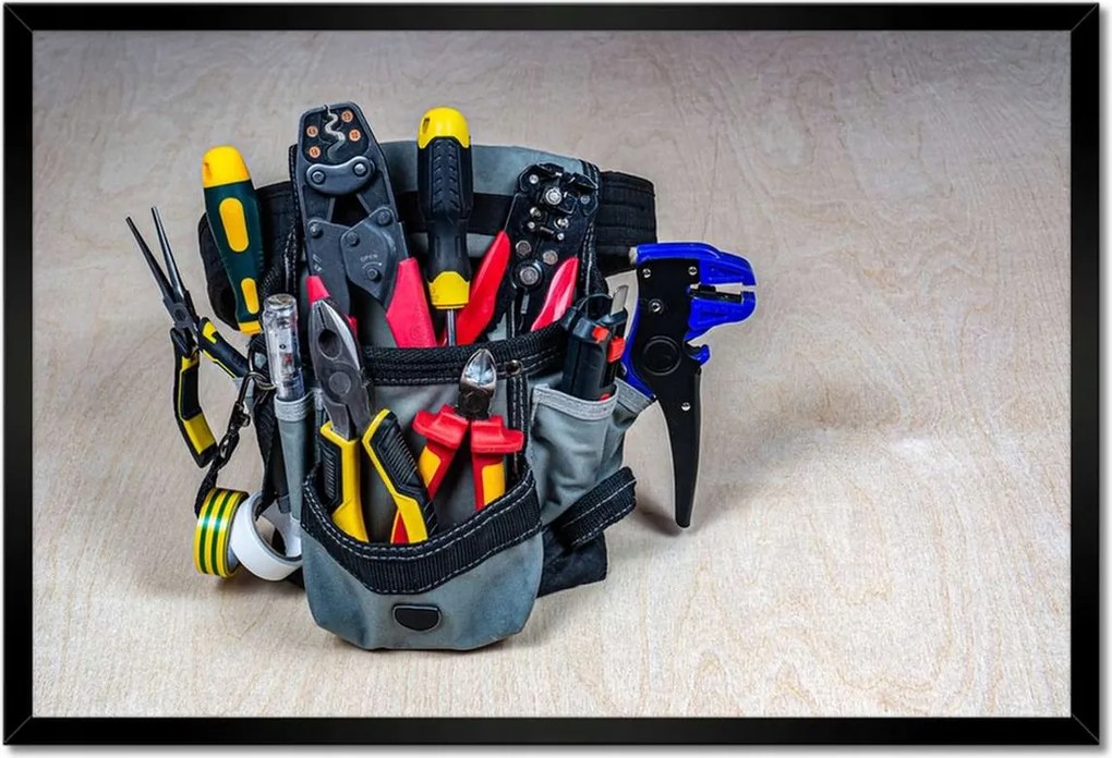 Poszterek keretben 60x40 Villanyszerelő felszerelés