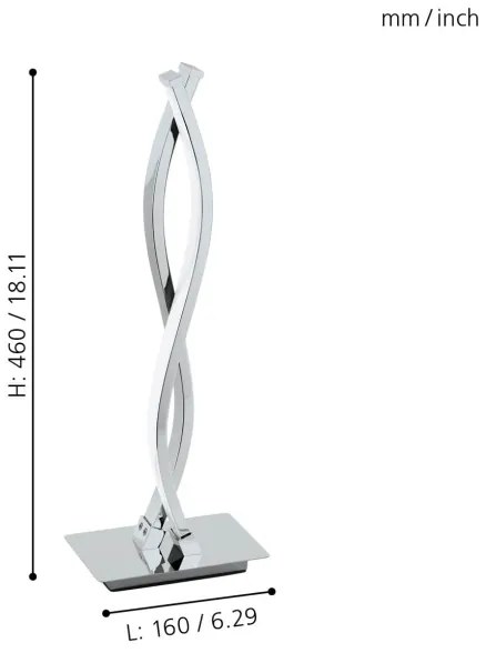 Eglo 96105 - LED Asztali lámpa LASANA 2 2xLED/5W/230V