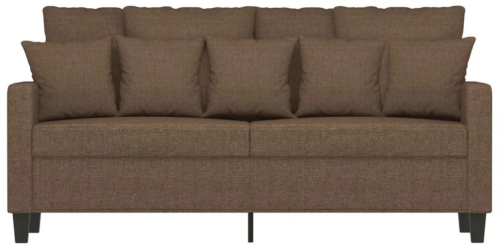 vidaXL kétszemélyes barna szövetkanapé 140 cm