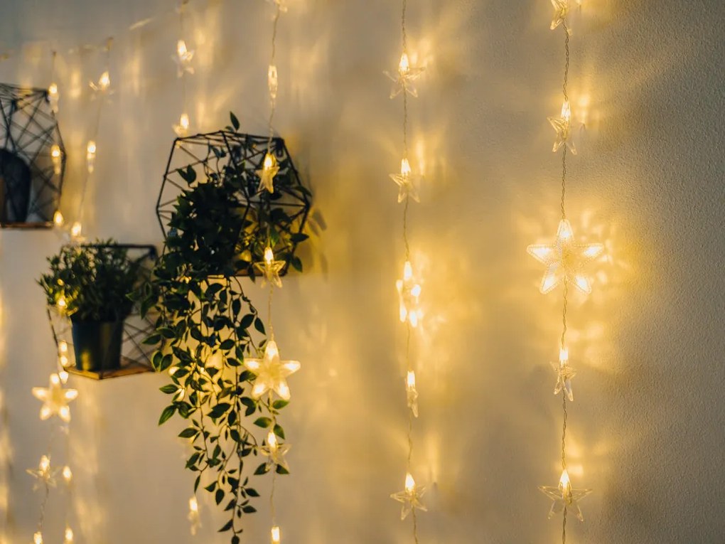 LED fényfüzér STARS 200 cm