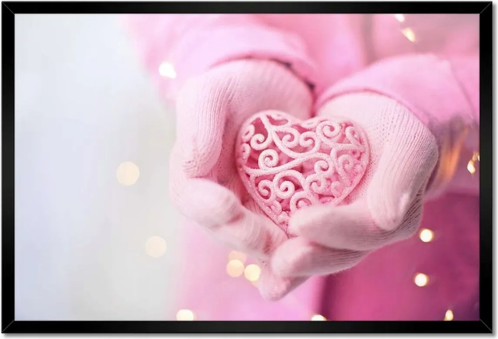 Poszterek keretben 60x40 Nőnap Ajándék Love