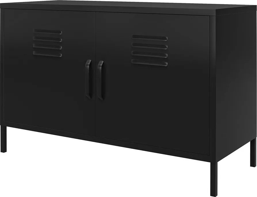 Fekete fém szekrény 100x64x40 cm Mission District – Støraa