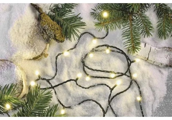 LED Karácsonyi kültéri lánc 240xLED/8 mód 29m IP44 meleg fehér