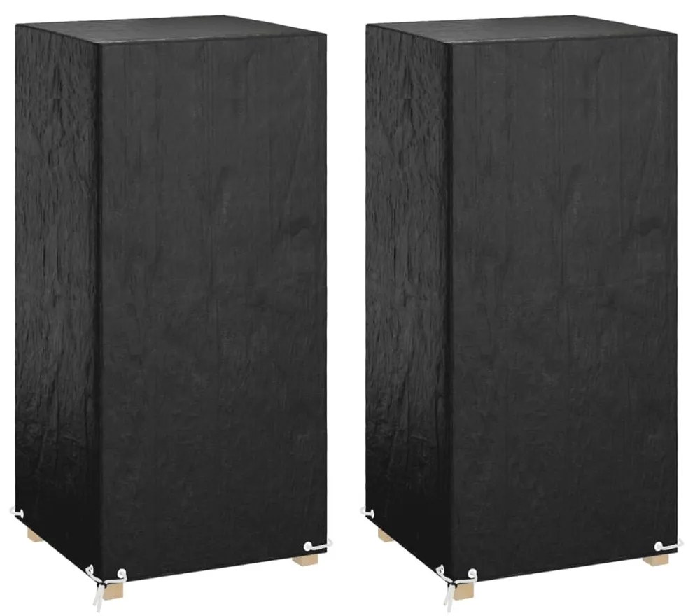 2 db polietilén kerti szék huzat 8 fűzőlyukkal 75 x 70 x 140 cm