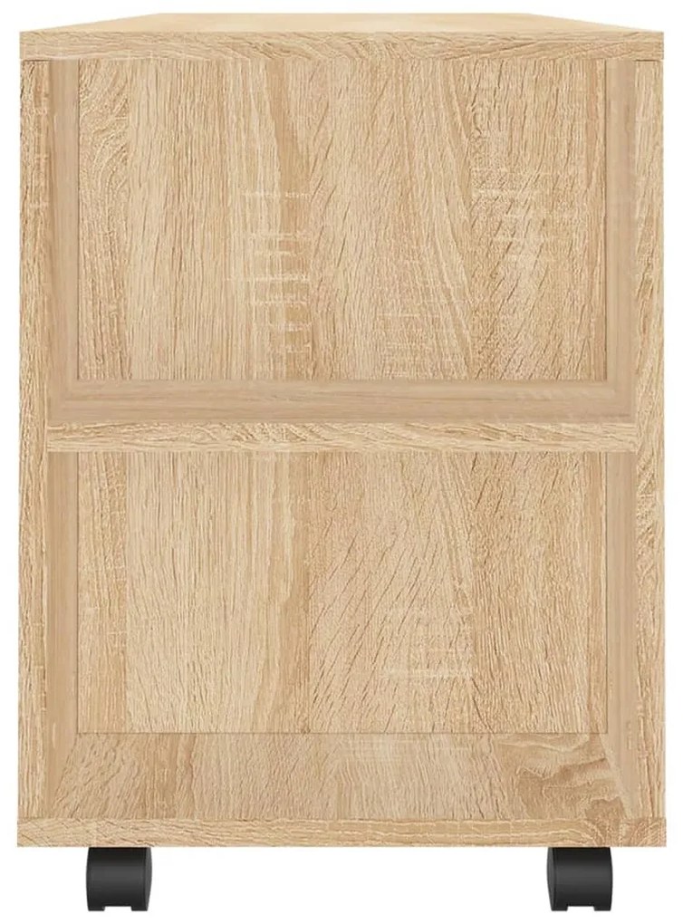 sonoma tölgy színű szerelt fa TV-szekrény 102 x 34,5 x 43 cm