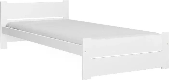 Ágy IKAROS DOUBLE 80 x 200 cm, fehér Ágyrács: Lamellás ágyrács, Matrac: Matrac nélkül