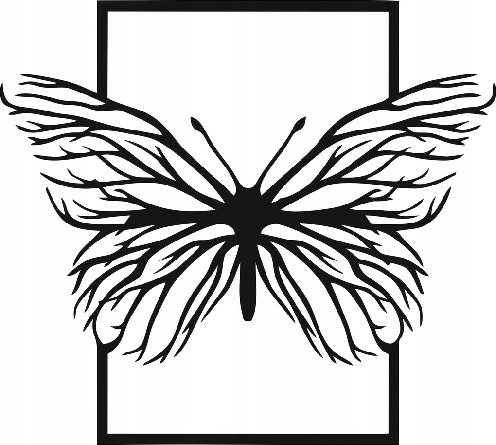 Fali Dekoráció Áttetsző 3D Kép otthonra 45 CM Pillangó Dekorációs panel