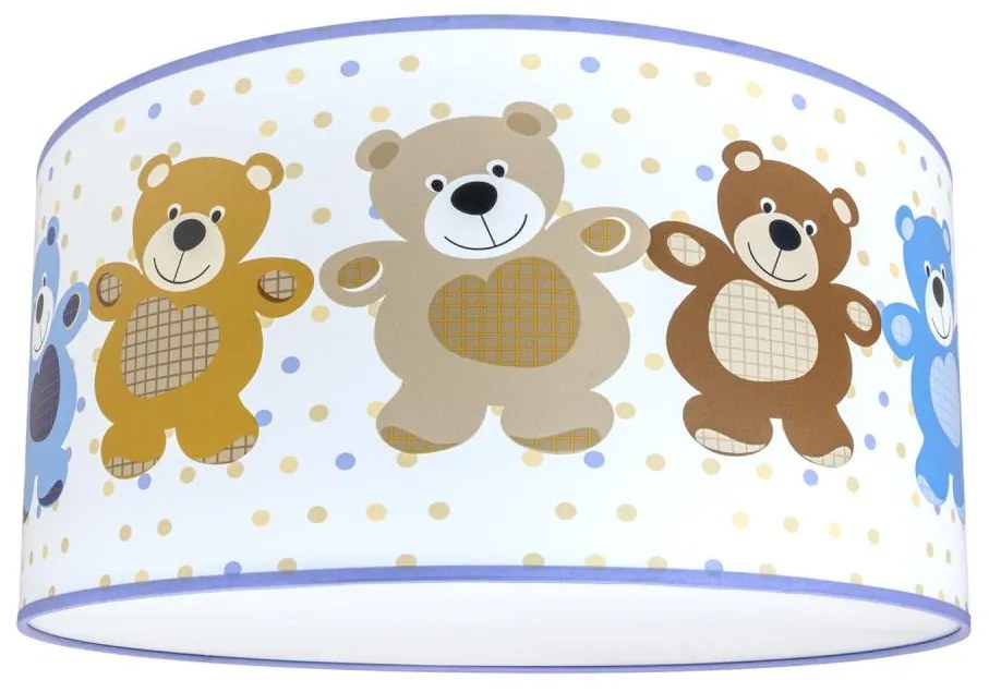 Gyerek mennyezeti lámpa BEARS 2xE27/60W/230V fehér