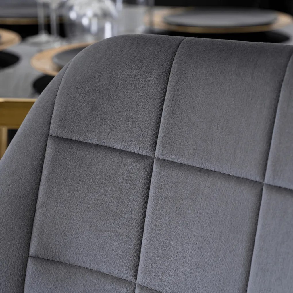 Étkezőgarnitúra 4 db. Szürke Irys székkel. Asztal: TINGA 100 cm