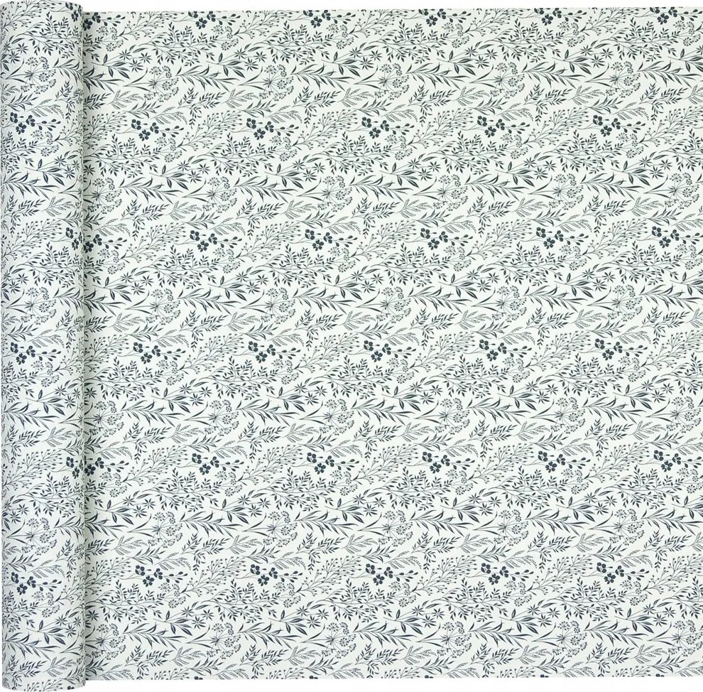 Tapéta finom rét kék Virágok vinil vászon szerkezet flize