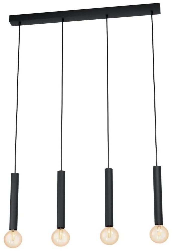 Eglo 98057 - Csillár zsinóron CORTENOVA 4xE27/60W/230V