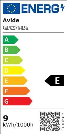 LED izzó, filament, E27, gömb, A60, 8,5W, 1055lm, 2700K, AVIDE (AVLED006)