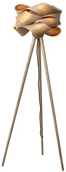 Fából készült állólámpa 1xE27/60W/230V tömör/furnér/kőris