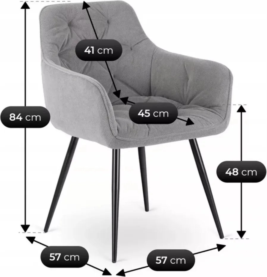 Szürke Szövet Étkezőszék. MODESTO Belföldi Raktárról