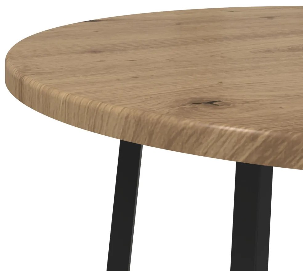 vidaXL Kisasztal készlet polcokkal 2 pcs Artisan tölgy és fekete