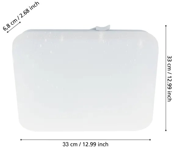 Eglo 900364 - LED Fürdőszobai mennyezeti lámpa FRANIA LED/14,6W/230V IP44