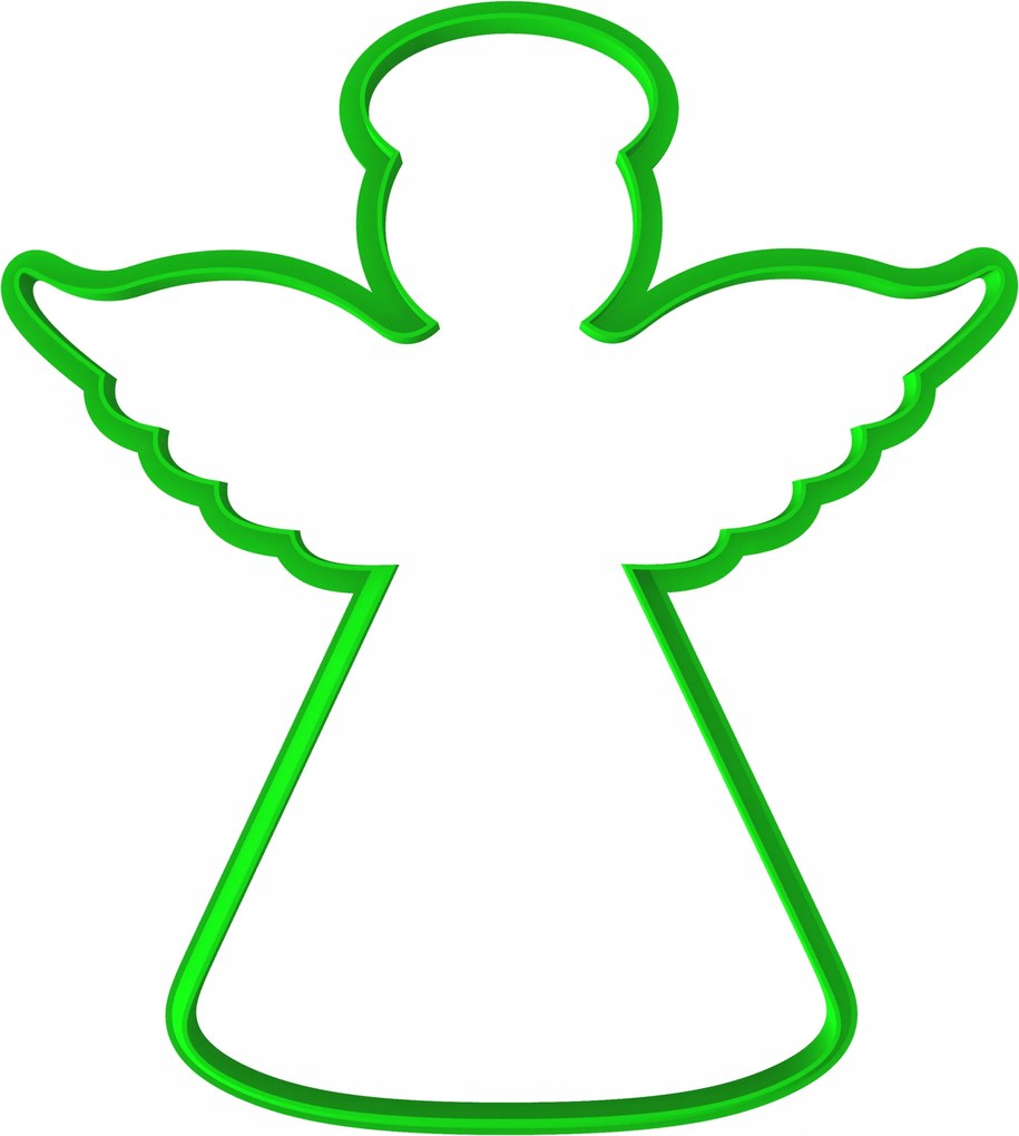 Karácsonyi Mézeskalács Forma Karácsonyi Nagy XXL Angyal 18cm