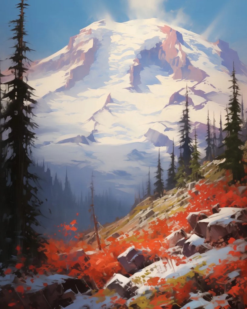 Poszter 40x50cm A hegyi hágó fensége