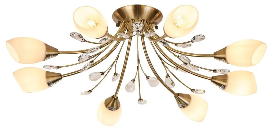 Brilagi - Felületre szerelhető csillár MEGAPOLIS 8xE14/60W/230V bronz