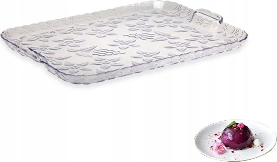 Cristal Sagad tálca 43x32