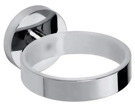 OMEGA hajszárító tartó, 8x5,5 cm, ezüstszínű