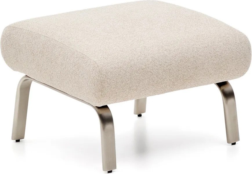 Bézs zsenília lábtartó Amsen – Kave Home