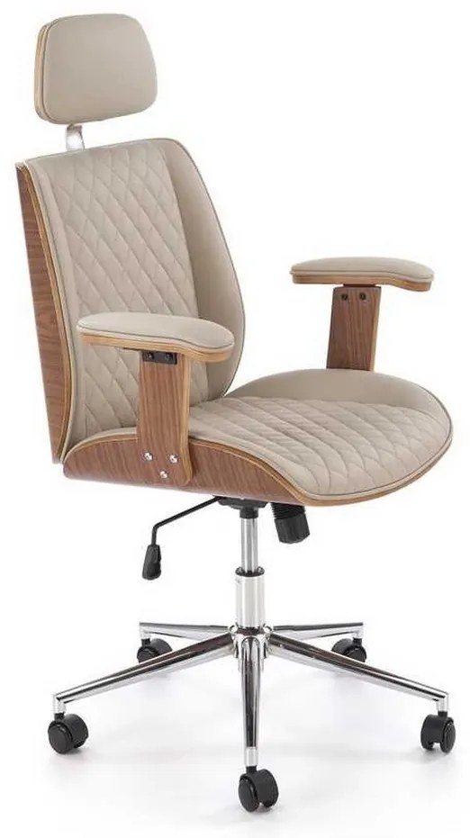 Gettysburg irodai szék, bézs / dió